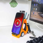 T20S 三合一 15W 小型叉車造型桌面無線充電器附 LED 氛圍燈