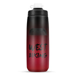 WEST BIKING 750ML 自行車水壺 便攜戶外騎行水杯，白粉漸變，黑灰漸變，藍色漸變，深綠漸變，綠粉漸變，黃綠漸變，黑綠漸變，黑紅漸變