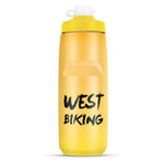 WEST BIKING 750ML 自行車水壺 便攜戶外騎行水杯，白粉漸變，黑灰漸變，藍色漸變，深綠漸變，綠粉漸變，黃綠漸變，黑綠漸變，黑紅漸變