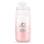 WEST BIKING 620ML 自行車水壺 便攜戶外騎行水杯，白粉漸變，黑灰漸變，藍色漸變，深綠漸變，綠粉漸變，黃綠漸變，黑綠漸變，黑紅漸變