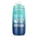 WEST BIKING 620ML 自行車水壺 便攜戶外騎行水杯，白粉漸變，黑灰漸變，藍色漸變，深綠漸變，綠粉漸變，黃綠漸變，黑綠漸變，黑紅漸變