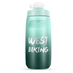 WEST BIKING 620ML 自行車水壺 便攜戶外騎行水杯，白粉漸變，黑灰漸變，藍色漸變，深綠漸變，綠粉漸變，黃綠漸變，黑綠漸變，黑紅漸變