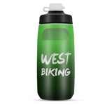 WEST BIKING 620ML 自行車水壺 便攜戶外騎行水杯，白粉漸變，黑灰漸變，藍色漸變，深綠漸變，綠粉漸變，黃綠漸變，黑綠漸變，黑紅漸變
