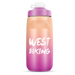 WEST BIKING 620ML 自行車水壺 便攜戶外騎行水杯，白粉漸變，黑灰漸變，藍色漸變，深綠漸變，綠粉漸變，黃綠漸變，黑綠漸變，黑紅漸變