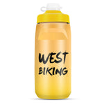 WEST BIKING 620ML 自行車水壺 便攜戶外騎行水杯，白粉漸變，黑灰漸變，藍色漸變，深綠漸變，綠粉漸變，黃綠漸變，黑綠漸變，黑紅漸變