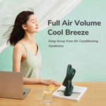 JisuLife FA19 4000mAh 無線充電桌面迷你風扇 靜音便攜風扇