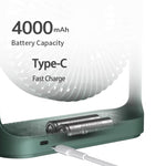 JisuLife FA19 4000mAh 無線充電桌面迷你風扇 靜音便攜風扇