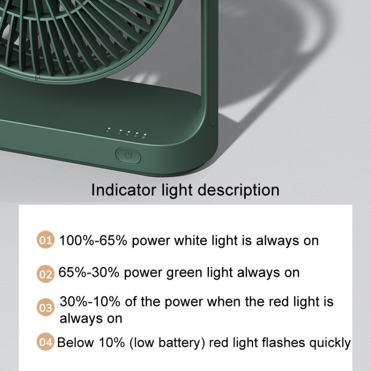 JisuLife FA19 4000mAh 無線充電桌面迷你風扇 靜音便攜風扇