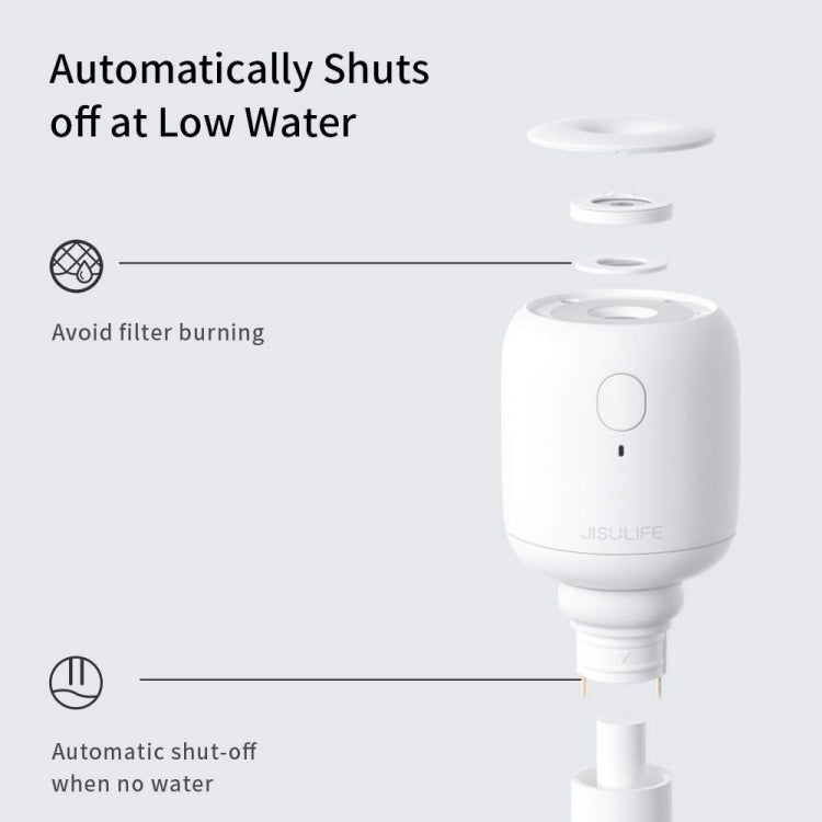 JisuLife JB07 無線高霧便攜加濕器，無水箱，白色 1100mAh，白色 2200mAh