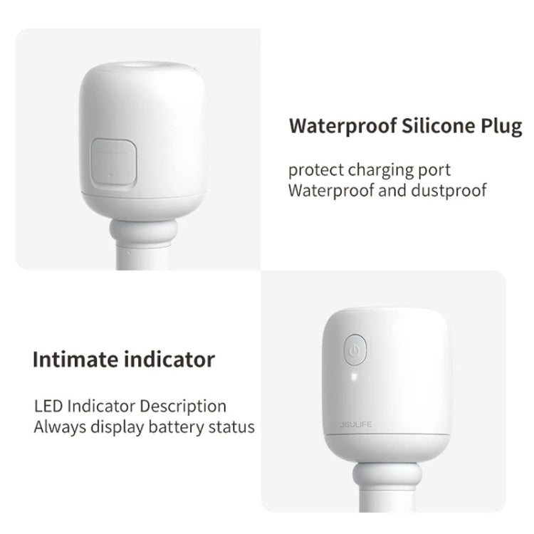 JisuLife JB07 無線高霧便攜加濕器，無水箱，白色 1100mAh，白色 2200mAh