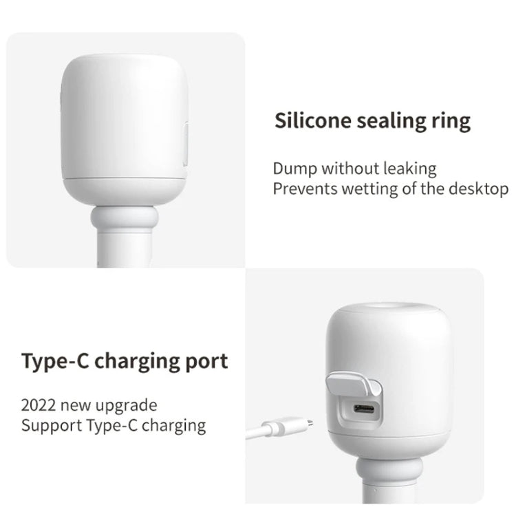 JisuLife JB07 無線高霧便攜加濕器，無水箱，白色 1100mAh，白色 2200mAh