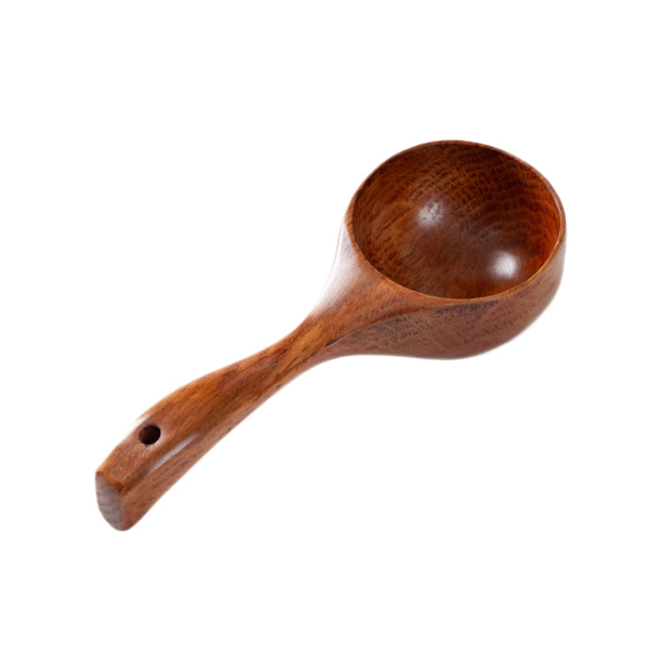 家用木製長柄大湯匙 吃麵湯匙 舀水勺，橡木（舊漆色），橡木（原色），相思木