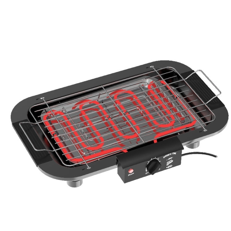 1800W 電烤架家用燒烤架，英國插頭，英國插頭紅色，英國插頭黑色