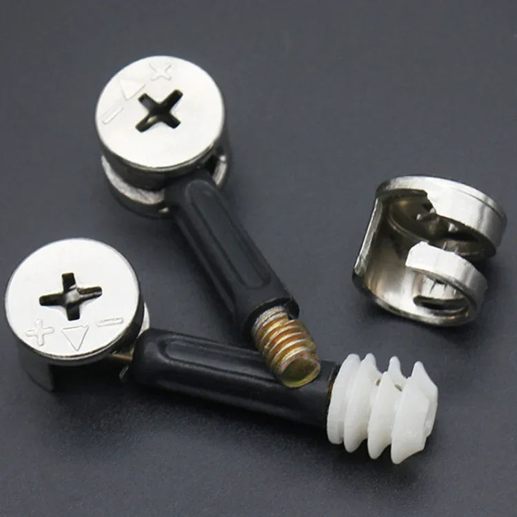 3合1螺絲連接家具連接固定器，衣櫥偏心輪螺母連接緊固件，10件40mm，10件35mm