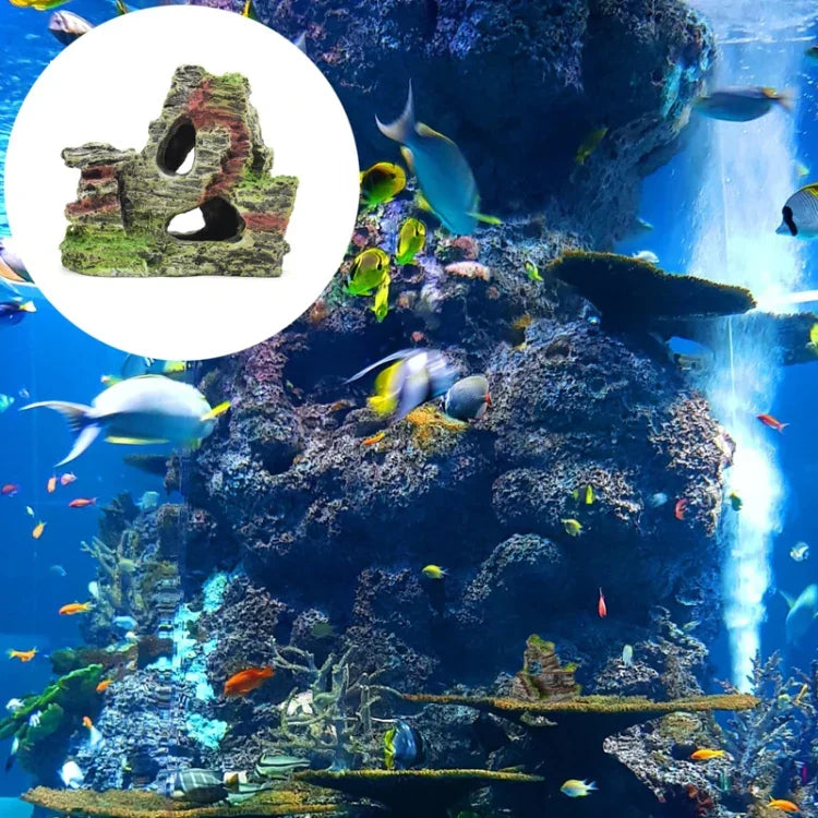 水族造景配件樹脂魚缸帳篷景觀裝飾，型號A，型號B，型號C，型號D
