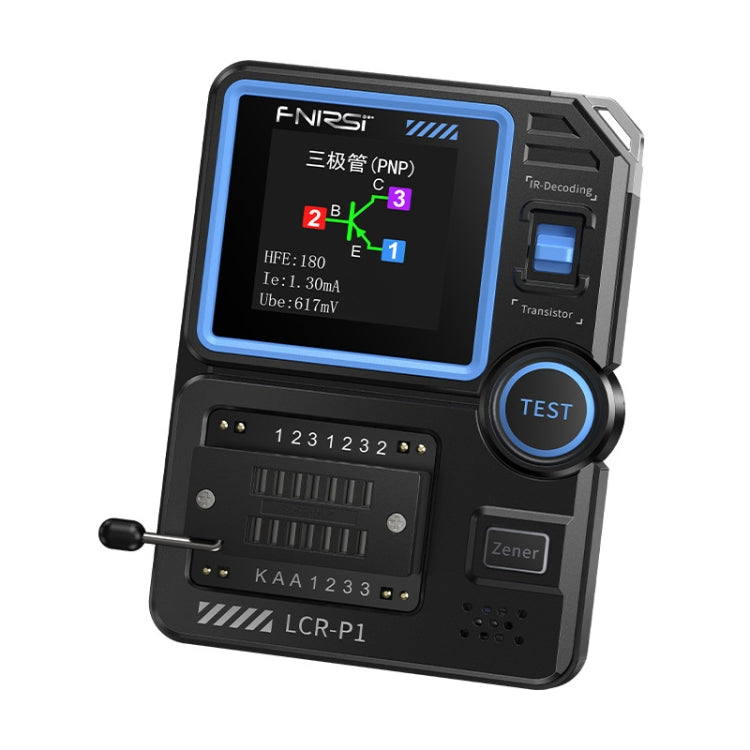 FNIRSI LCR-P1 晶體管測試儀 多功能電子元件檢測工具，LCR-P1