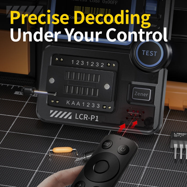 FNIRSI LCR-P1 晶體管測試儀 多功能電子元件檢測工具，LCR-P1