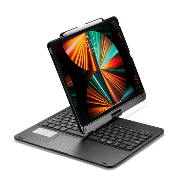 適用於 iPad Pro 12.9 吋 2022/2021/2020/2018 平板藍牙觸控鍵盤帶背光 360 度旋轉，適用於 iPad Pro 12.9 吋