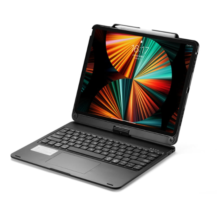 適用於 iPad Pro 12.9 吋 2022/2021/2020/2018 平板藍牙觸控鍵盤帶背光 360 度旋轉，適用於 iPad Pro 12.9 吋