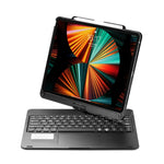 適用於 iPad Pro 12.9 吋 2022/2021/2020/2018 平板藍牙觸控鍵盤帶背光 360 度旋轉，適用於 iPad Pro 12.9 吋