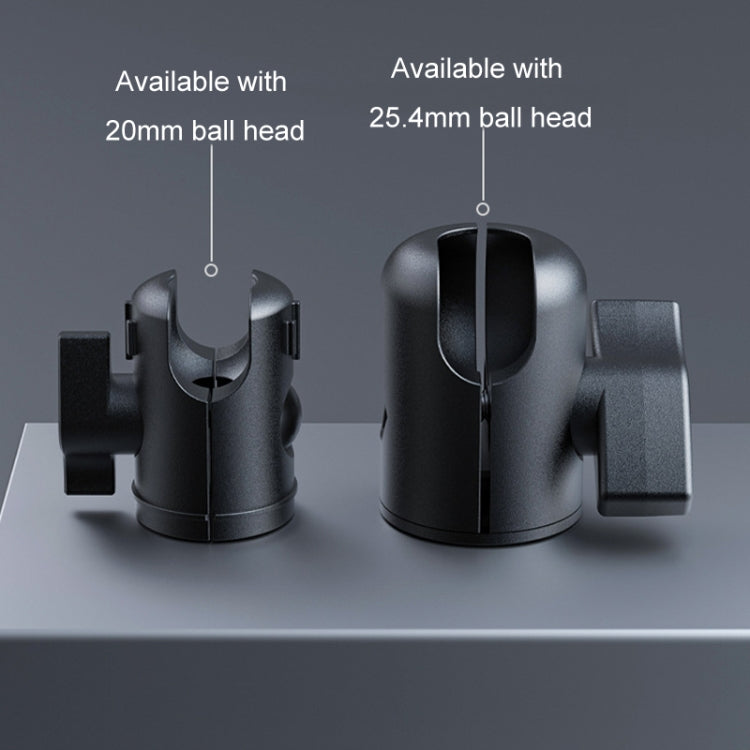 Telescopic Car Phone Mount Extension Arm Double Jointed Swivel Carbon Fiber Bracket Connecting Rod, 217-300mm For 20mm Ball Head