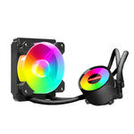 COOLMOON RGB120 5V ARGB 一體式單排多平台 CPU 散熱器, RGB120