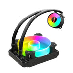 COOLMOON RGB120 5V ARGB 一體式單排多平台 CPU 散熱器, RGB120