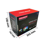 COOLMOON RGB120 5V ARGB 一體式單排多平台 CPU 散熱器, RGB120