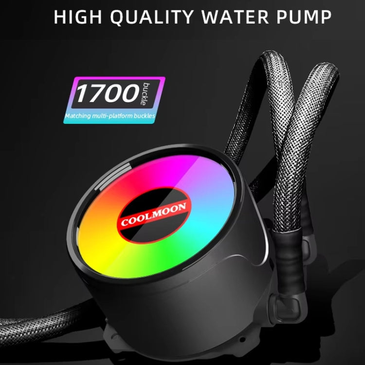 COOLMOON RGB120 5V ARGB 一體式單排多平台 CPU 散熱器, RGB120