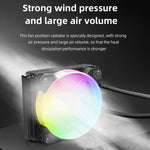 COOLMOON RGB120 5V ARGB 一體式單排多平台 CPU 散熱器, RGB120