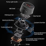 COOLMOON RGB120 5V ARGB 一體式單排多平台 CPU 散熱器, RGB120