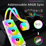 COOLMOON AS360 魔鑽版電腦散熱器 ARGB 水冷燈光一體式 CPU 散熱器, AS360