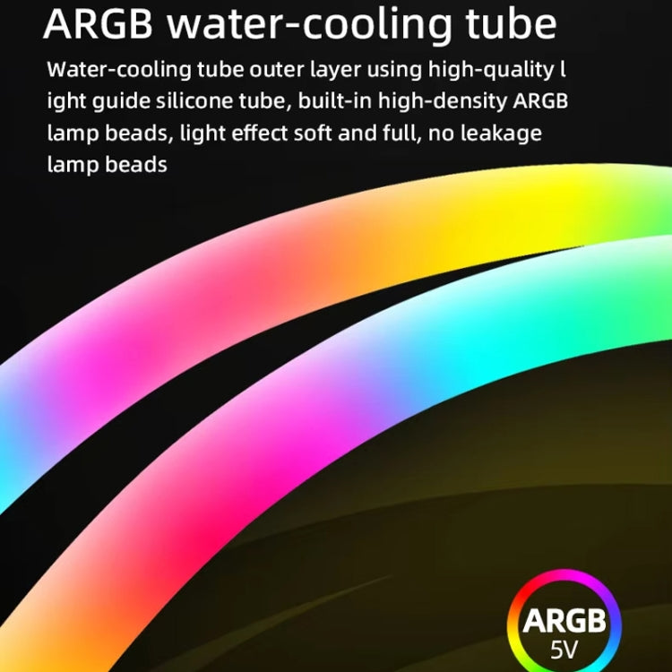 COOLMOON AS360 魔鑽版電腦散熱器 ARGB 水冷燈光一體式 CPU 散熱器, AS360
