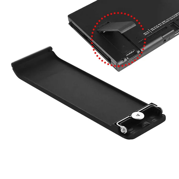適用於 Nintendo Switch 主機 2 件替換支架背殼支架，黑色、透明白、白色、紅色、藍色