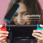 適用於 Nintendo Switch 主機 2 件替換支架背殼支架，黑色、透明白、白色、紅色、藍色
