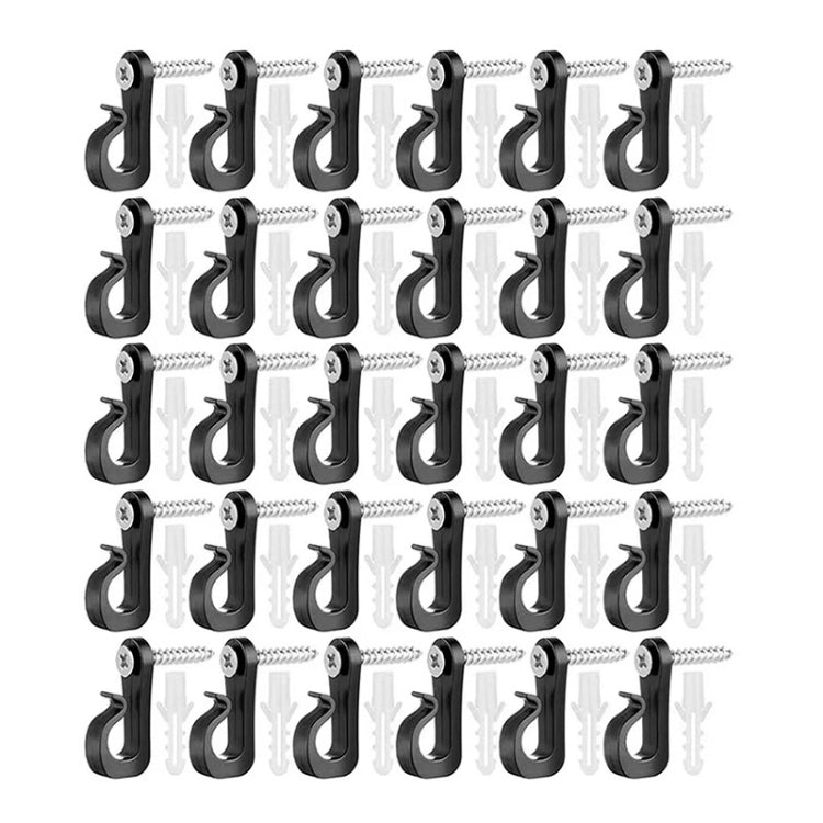 節日燈掛鉤帶十字螺絲用於電線和LED燈，10個/盒，20個/盒，30個/盒，45個/盒
