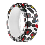 適用於 Samsung Galaxy Ring / Oura Ring 矽膠彈性印花保護套，防刮保護殼，S，M