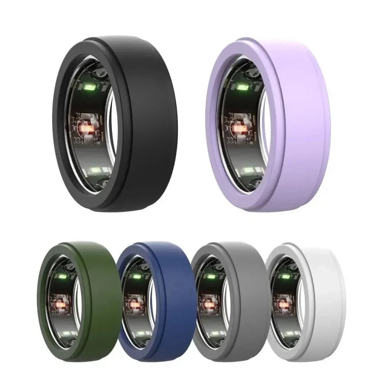 適用於 Samsung Galaxy Ring / Oura Ring 矽膠純色保護套，防刮保護殼，S