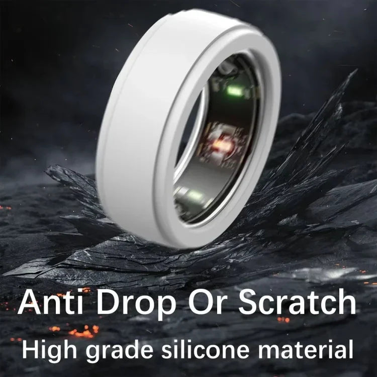 適用於 Samsung Galaxy Ring / Oura Ring 矽膠純色保護套，防刮保護殼，S