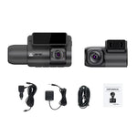 M700A三通道車載記錄器4K UHD前+1080P內+2K後+GPS+WiFi行車記錄器，M700A