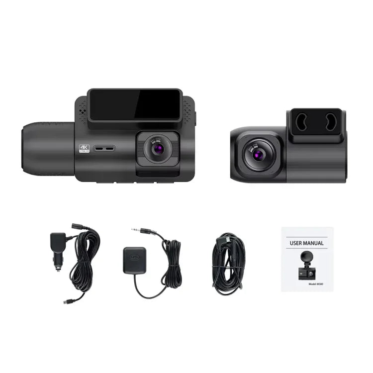 M700A三通道車載記錄器4K UHD前+1080P內+2K後+GPS+WiFi行車記錄器，M700A