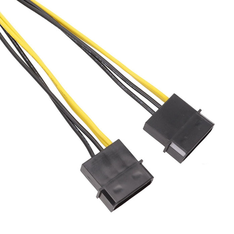 IDE 電源 雙大 4針 轉 EPS 8針 CPU 電源線, 15cm, 20cm