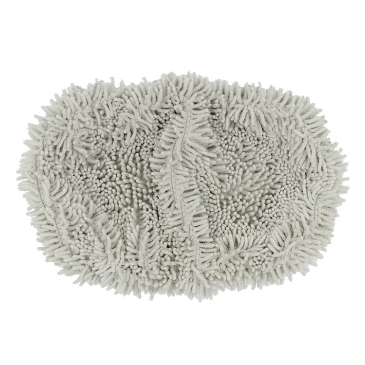 適用於Swiffer Sweeper及其他10英寸平拖把替換墊，2片毛巾布，珊瑚絨灰色，珊瑚絨綠色，條紋灰色，雪尼爾綠色，雪尼爾橙色，雪尼爾灰色