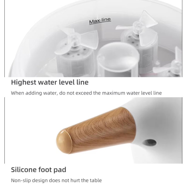 動態多噴霧香薰擴香器帶彩燈遙控加濕器，歐盟插頭，美國插頭，英國插頭