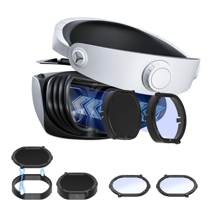 DEVASO PlayStation VR 2 6合1 磁吸眼鏡防刮保護蓋，6合1