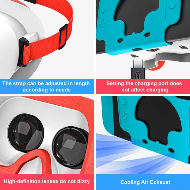 DEVASO Compatible With Switch / Switch OLED Gaming Console VR Glasses, 1127225