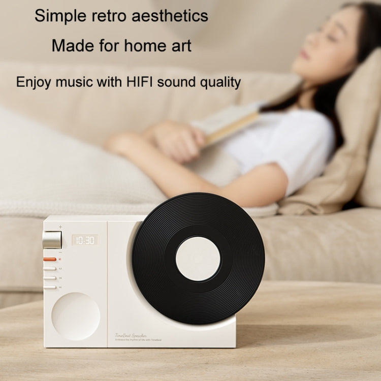 復古時鐘藍牙喇叭旋轉膠片無線低音炮HiFi音響