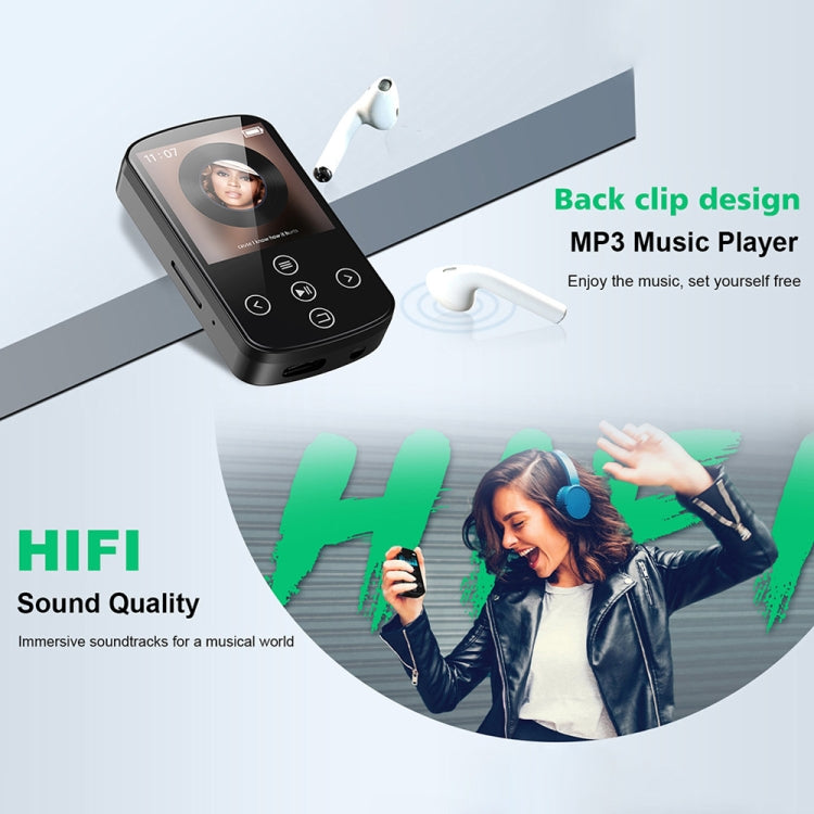 MP3藍牙音樂播放器 HIFI運動夾式觸控螢幕MP4，無TF卡，8GB，16GB，32GB，64GB，128GB