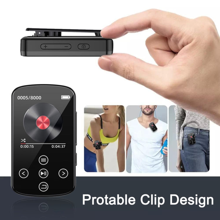 MP3藍牙音樂播放器 HIFI運動夾式觸控螢幕MP4，無TF卡，8GB，16GB，32GB，64GB，128GB