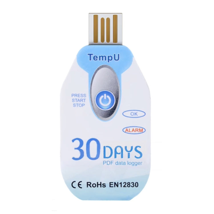TempU一次性溫度記錄器 用於冷鏈運輸車輛，30天，60天，90天